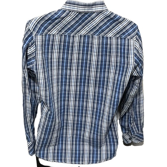 PD&C Paper Denim & Cloth Mens Button Front Long Sleeve Plaid Shirt Size M - Picture 2 of 3